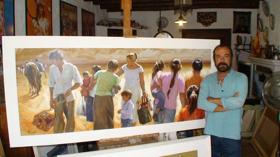 Rafael Oliva in his studio in Ayamonte rafaeloliva